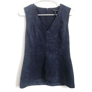 BCBGMaxAazria Royal Blue Sleeveless VNeck Top XS